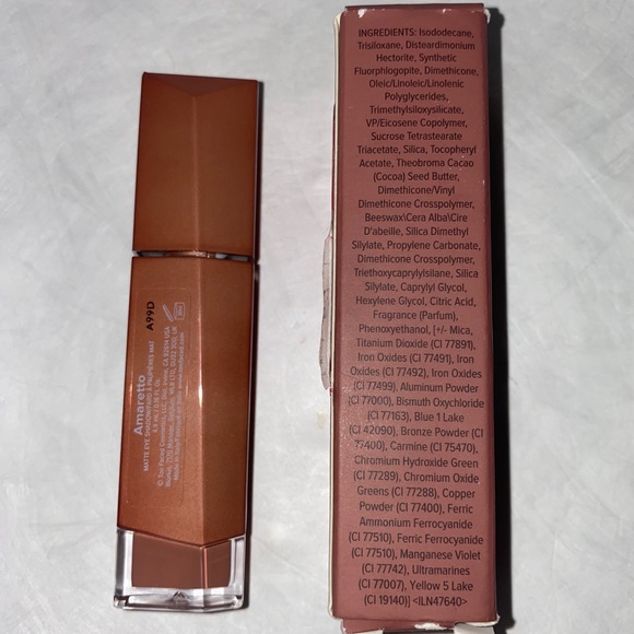 TOO FACED Melted Chocolate Liquid Matte Eye Shadow Amaretto Neutral Rosy Brown - Picture 8 of 11